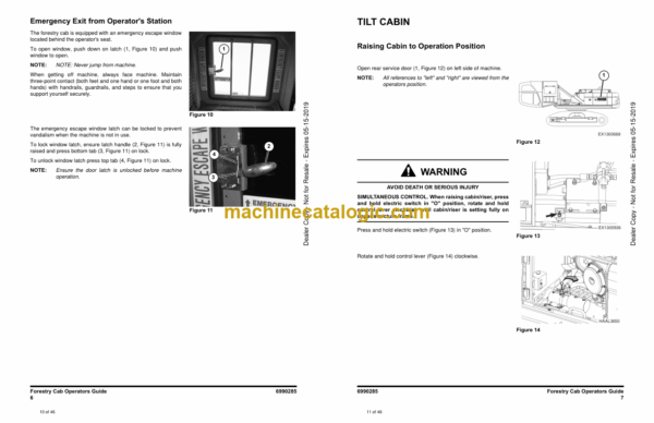 Doosan DX225LL, DX300LL, DX300LL-3, DX225LL-5, DX300LL-5 Forestry Cab Operation and Maintenance Manual Supplement - Image 4