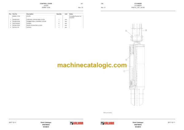 Kalmar DCG 80-9 Forklift Truck Spare Parts Catalogue - Image 4