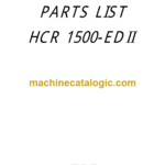 Furukawa HCR1500ED-2 Drill Rig Parts Manual