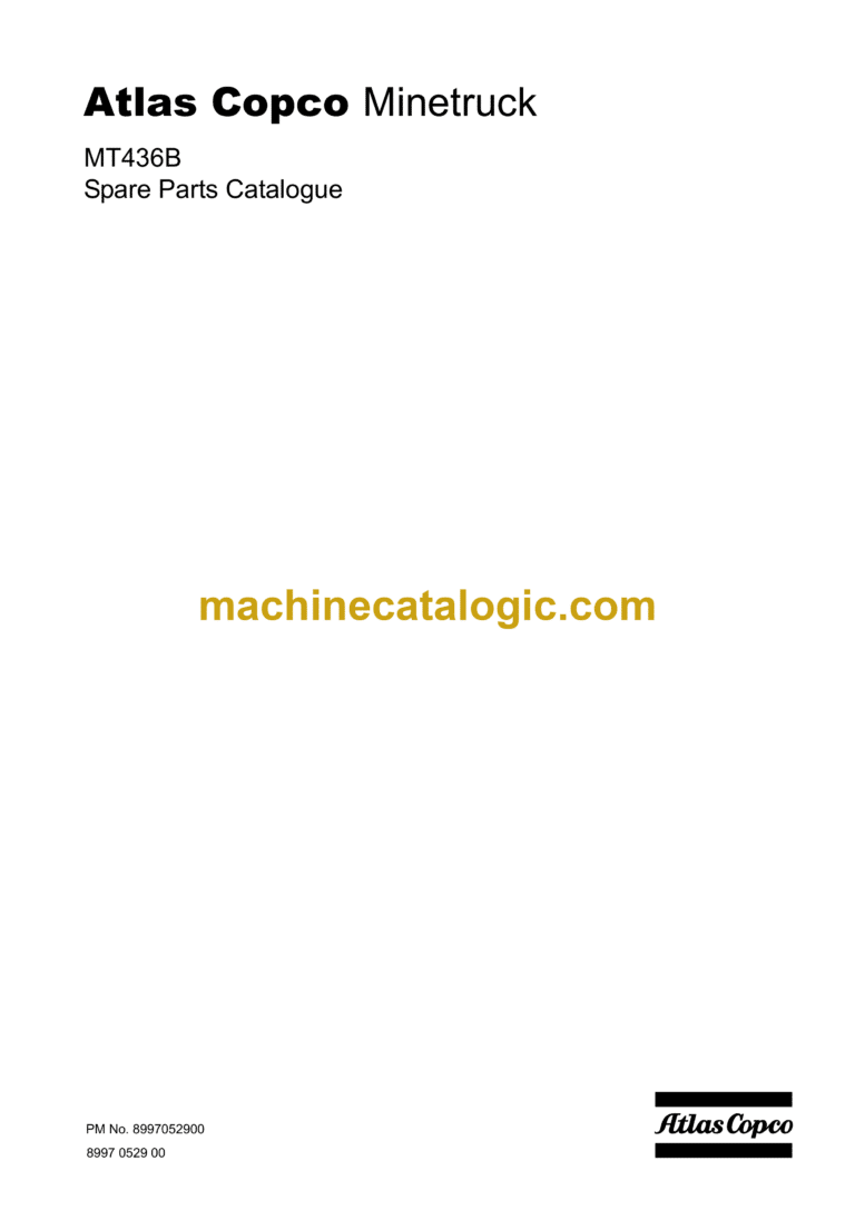 Atlas Copco MT436B Minetruck Parts Manual (8997052900)