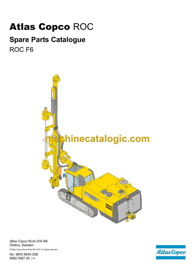 Atlas Copco F6 ROC Parts Manual