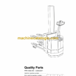 BT PPH 1600 MX - C030325-1 Pedestrian Stacker Quality Parts Manual