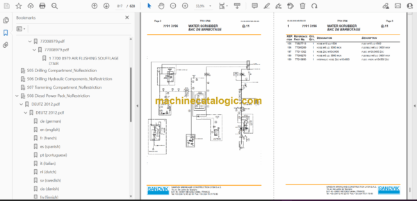 Sandvik DD310-40 Drill Rig Parts Manual (4645) - Image 3