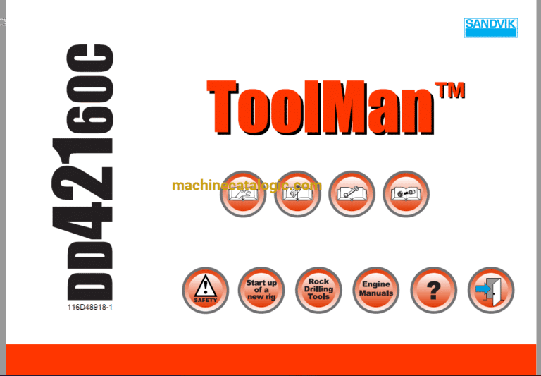 Sandvik DD421-60C Drilling Rig Full Documents (Service, Operator, Maintenance Manual and Parts Catalog) [116D48918]