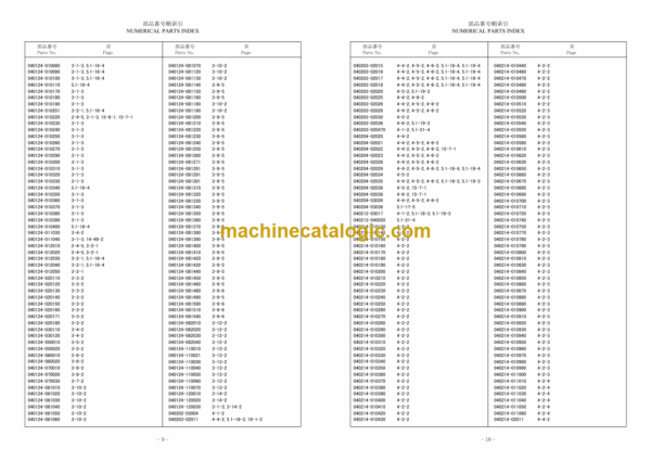 Furukawa HCR1500ED-2 Drill Rig Parts Manual - Image 3