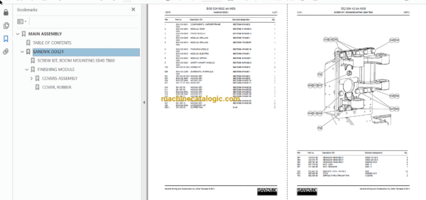 Sandvik DD321-40 Drilling Rig Full Documents (Service, Operator, Maintenance Manual and Parts Catalog) [113D28436] - Image 4