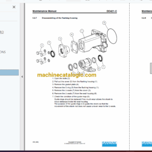 Sandvik DD421-60C Drilling Rig Full Documents (Service, Operator, Maintenance Manual and Parts Catalog) [116D48918]