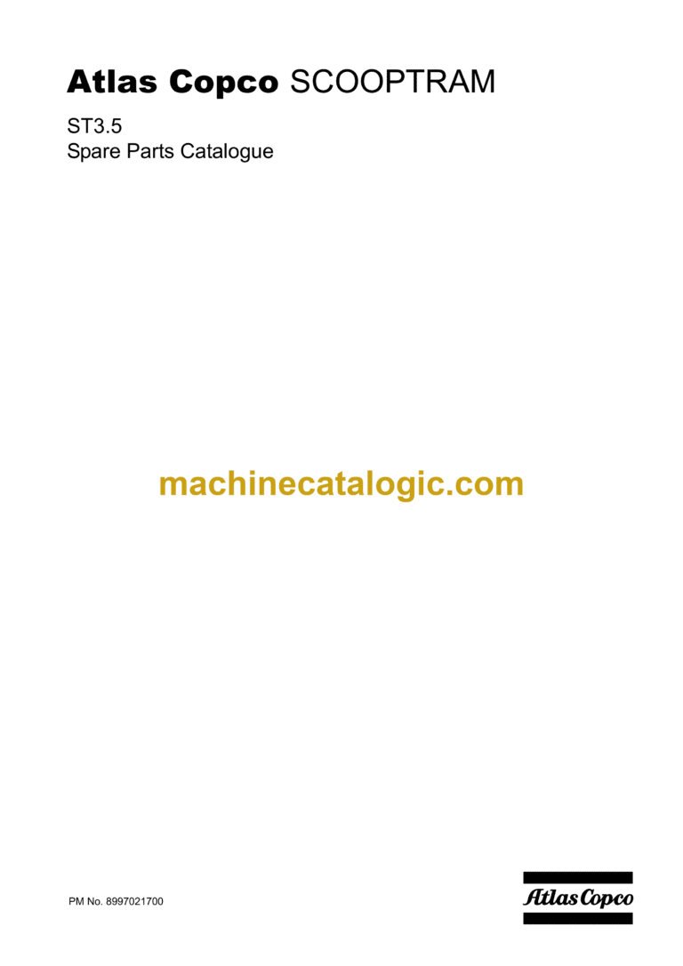 Atlas Copco ST3.5 Scooptram Parts Manual (8997021700)