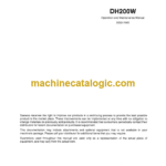Daewoo DH200W Wheeled Excavator Operation and Maintenance Manual (2022-7050)
