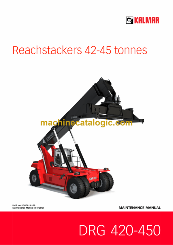 Kalmar DRG 420–450 Reachstackers 42-45 tonnes Maintenance Manual