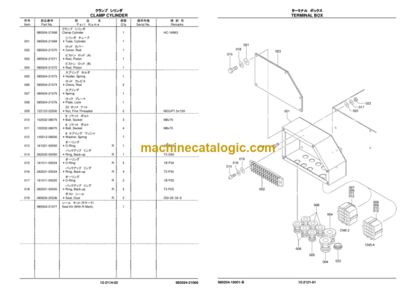 Furukawa HCR1200D, HCR1200ED, HCR1200EW, HCR1200EWW Drill Rig Parts Manual - Image 2