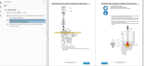 Sandvik DD321-40 Drilling Rig Full Documents (Service, Operator, Maintenance Manual and Parts Catalog) [113D28685] - Image 3