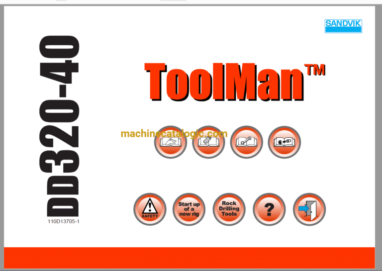 Sandvik DD320-40 Drilling Rig Full Documents (Service, Operator, Maintenance Manual and Parts Catalog) [110D13705]