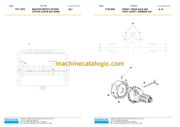 Sandvik DL330-5 Drill Rig Parts Manual (4472) - Image 4