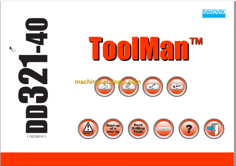 Sandvik DD321-40 Drilling Rig Full Documents (Service, Operator, Maintenance Manual and Parts Catalog) [113D28814]