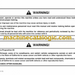 Doosan 440 Plus, 460 Series, 470 Plus Skid Steer Loader Operation and Maintenance Manual (Serial Number 5001 and Up)