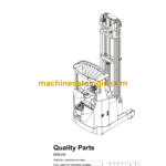 BT RRE250 Reach Truck Quality Parts Manual