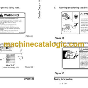 Doosan 440 Plus, 460 Series, 470 Plus Skid Steer Loader Operation and Maintenance Manual (Serial Number 5001 and Up)