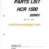 Furukawa HCR1500 Series Drill Rig Parts Manual