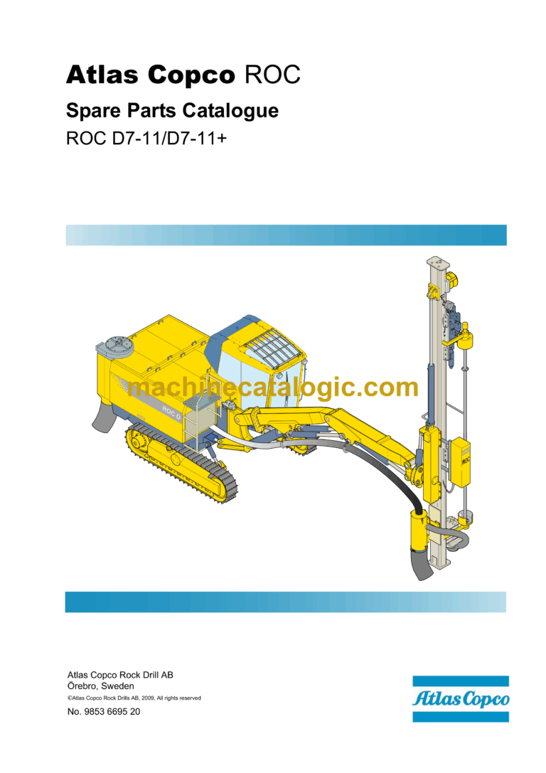 Atlas Copco D7-11, D7-11+ ROC Parts Manual
