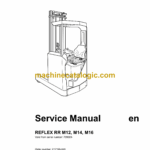 BT REFLEX RR M12, M14, M16 Reach Truck Master Service Manual