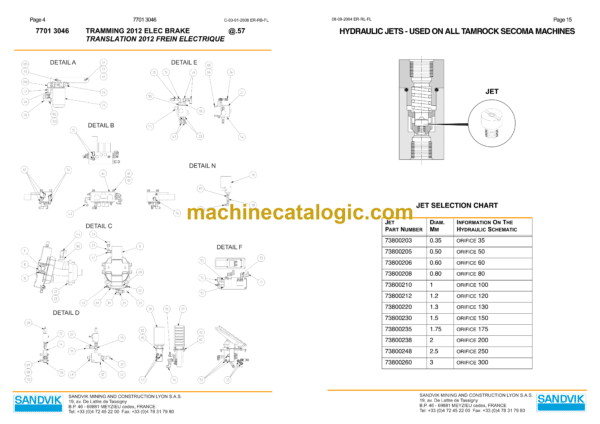 Sandvik DD310-40 Drill Rig Parts Manual (4407) - Image 3