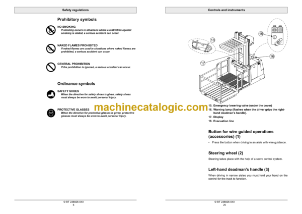 BT OME100MW Order Picker Operators Manual - Image 3