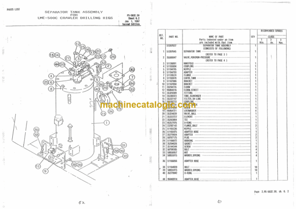 Ingersoll Rand LME500C Crawler Drilling Rigs Parts Manual - Image 3