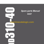 Sandvik DD310-40 Drill Rig Parts Manual (4447)