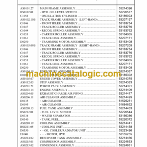 Ingersoll Rand ECM660-4 Crawler Drilling Machine Parts Manual (Y009359C0)