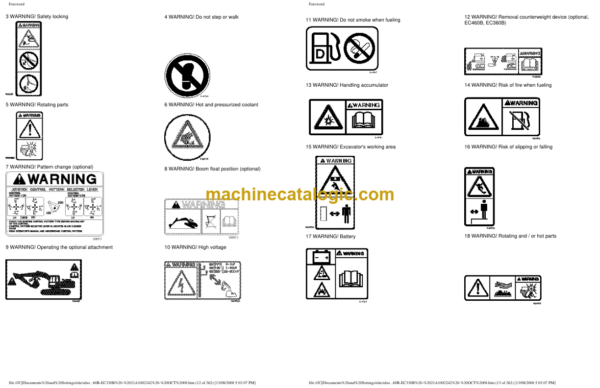 Volvo EC460B, EC360B, EC330B Excavator Operators Manual - Image 2