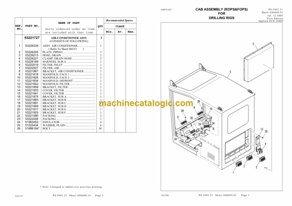 Ingersoll Rand ECM660-4 Crawler Drilling Machine Parts Manual (Y009359C0) - Image 2