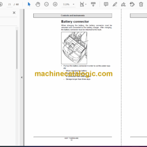 BT SWE120S Pedestrian Stacker Operators Manual