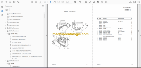 Sandvik DX700 Drill Rig Parts Manual (108T12432-1) - Image 2