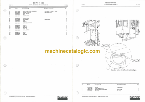 Sandvik DD321 Drill Rig Parts Manual (113033181-1) - Image 4
