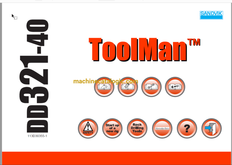 Sandvik DD321-40 Drilling Rig Full Documents (Service, Operator, Maintenance Manual and Parts Catalog) [113D30355]