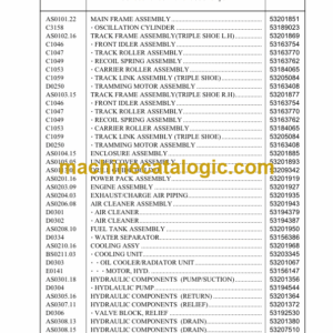 Ingersoll Rand ECM585-MC2 Crawler Drilling Machine Parts Manual (X011021BA)