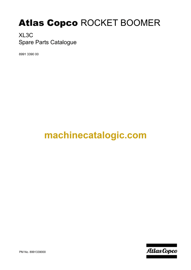 Atlas Copco XL3C Rocket Boomer Parts Manual