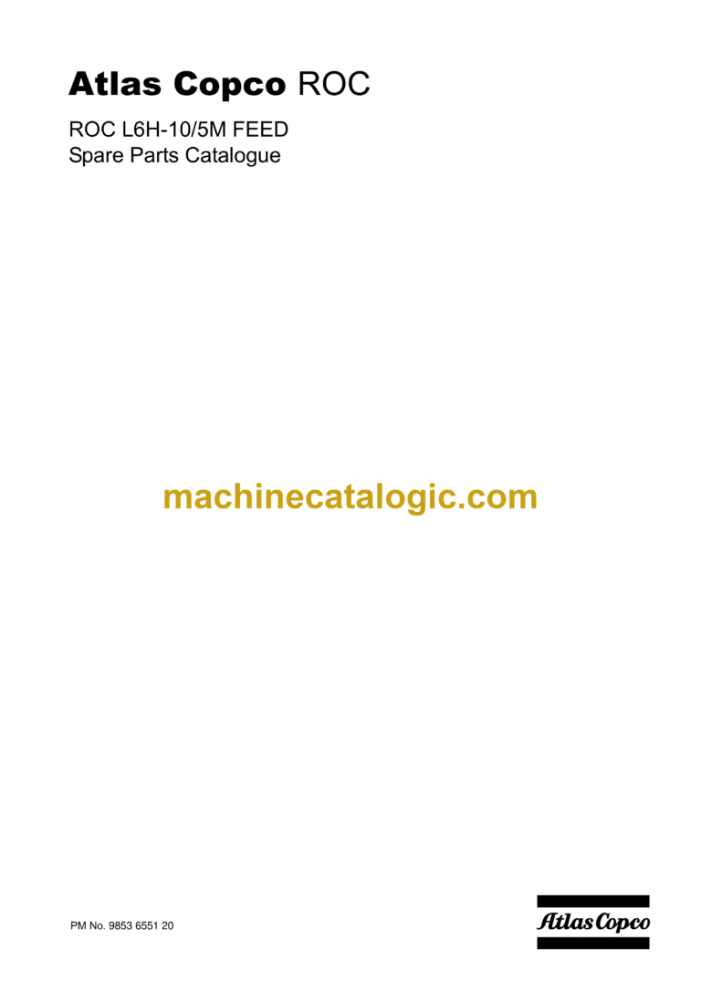 Atlas Copco L6H-10, L6H-5M Feed ROC Parts Manual