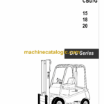 BT CBD-G 15, 18, 20 Electric Forklift Master Service Manual