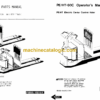 BT PE60C, HT60C Electric Stacker Operator and Parts Manual