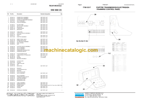 Sandvik Axera 6-240 Parts Manual (106D7845-1) - Image 3