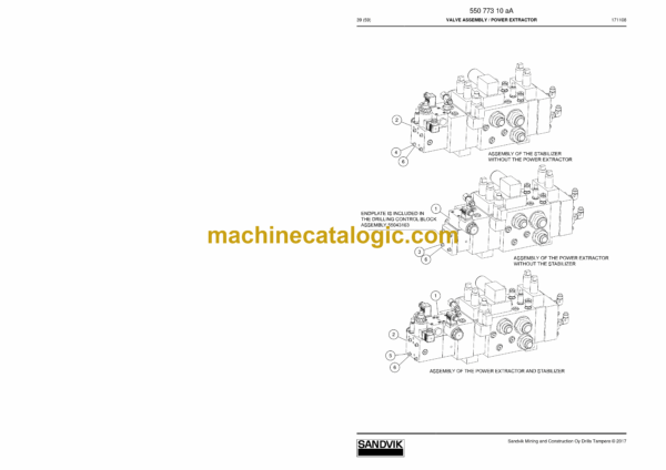 Sandvik DP1500i T3 Drill Rig Parts Manual (54350) - Image 3