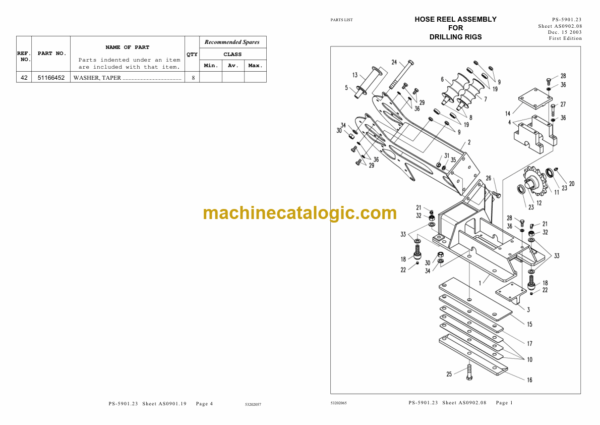 Ingersoll Rand ECM585-MC2 Crawler Drilling Machine Parts Manual (X011021BA) - Image 4