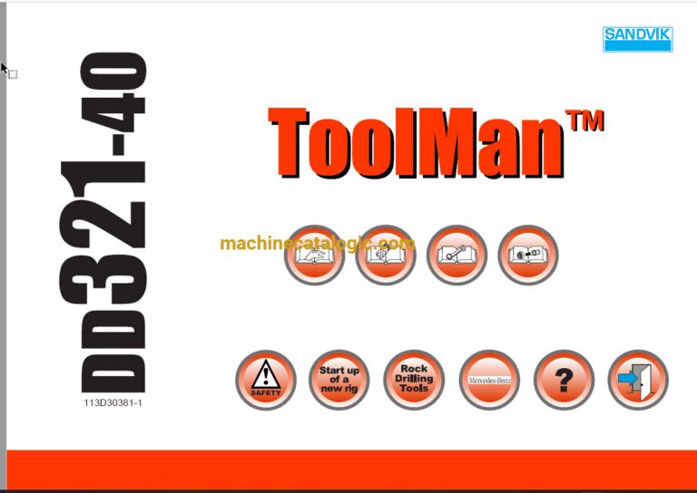 Sandvik DD321-40 Drilling Rig Full Documents (Service, Operator, Maintenance Manual and Parts Catalog) [113D30381]