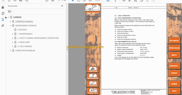 Sandvik Axera T11 Data-315C Full Documents (Service, Operator, Maintenance Manual and Parts Catalog) [105D7414] - Image 3