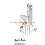 BT RRE160E Reach Truck Quality Parts Manual