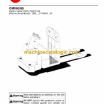 BT CMX60, CMX80 Electric Forklift Quality Parts Manual