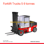 Kalmar ECF 50-90 Forklift Trucks 5-9 tonnes Operators Manual