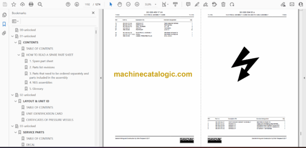 Sandvik DP1500i T3 Drill Rig Parts Manual (49968) - Image 2
